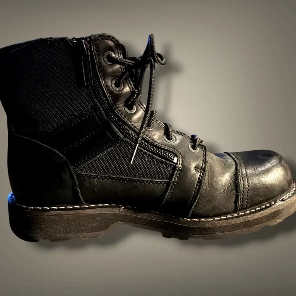 Men's Size 10.5 HARLEY-DAVIDSON Bonham Black Leather Motorcycle Boots EUC